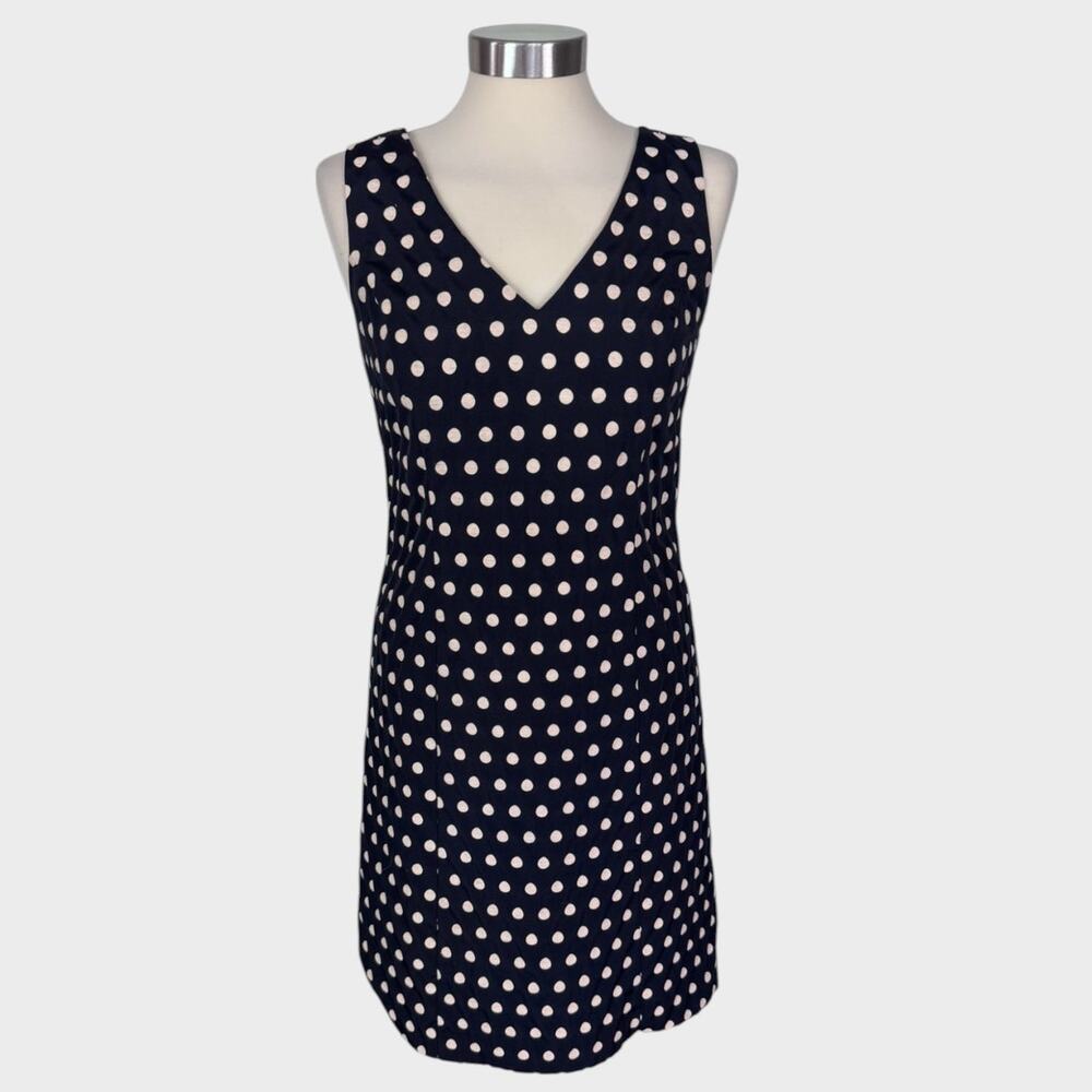 Ann Taylor Factory Size 2 Dress Black with Polka Dot